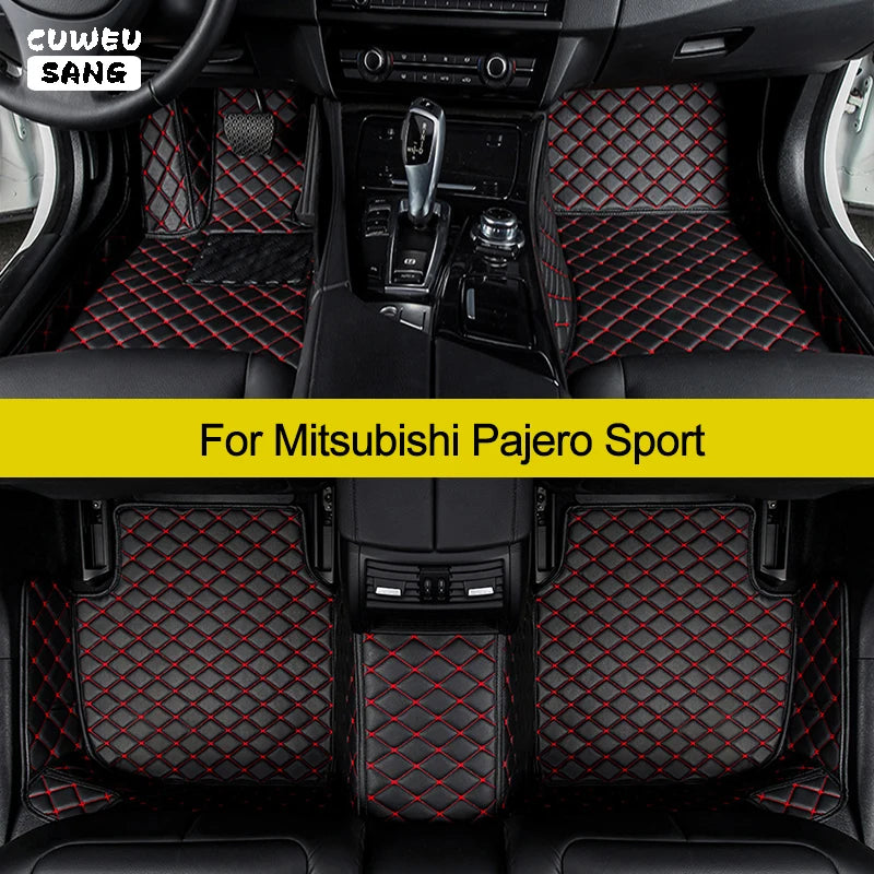 CUWEUSANG Custom Car Floor Mats For Mitsubishi Pajero Sport Auto Carpets Foot Coche Access | AUTOKITSHOP