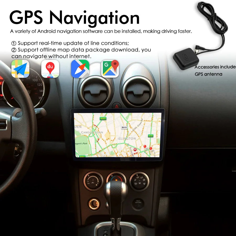 Car Multimedia Video Player For Nissan Rogue 2009 - 2015 Android 14 128GB Radio 2Din GPS N