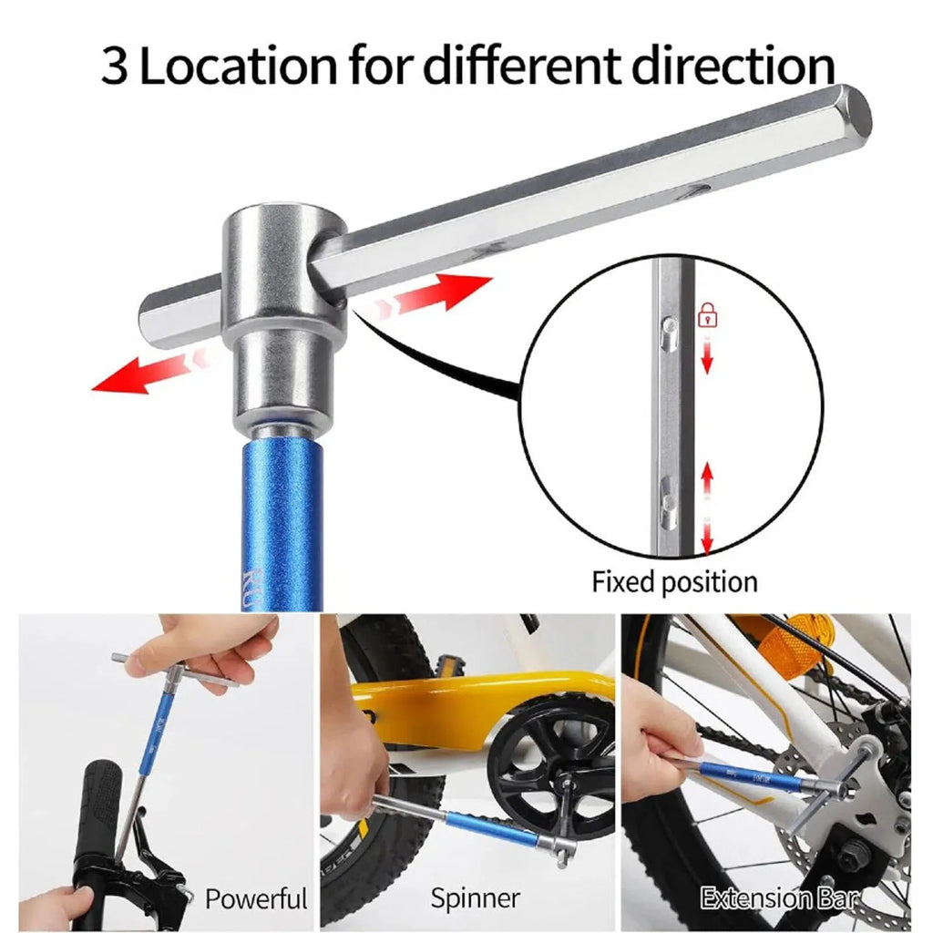 Motorcycle T Handle Wrench Set 2mm 2.5mm 3mm 4mm 5mm 6mm 8mm 10mm Non Slip Metric T Handle Spinn - Automotive LED Light