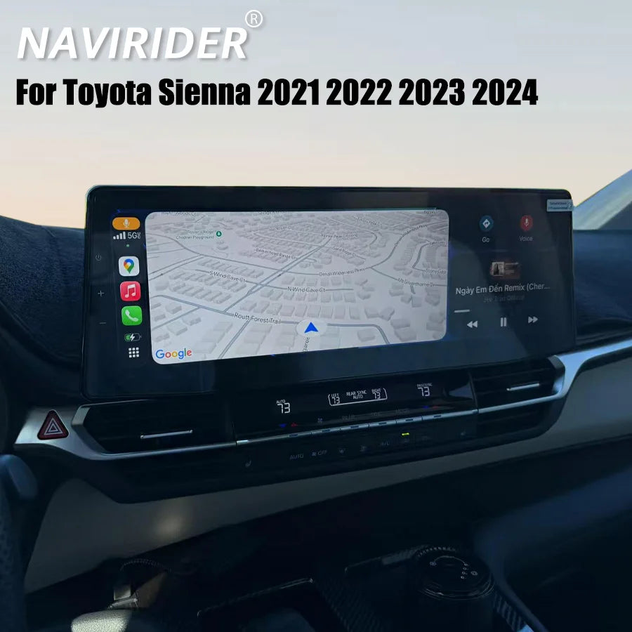 For Toyota Sienna 2021 2022 2023 2024 Car Radio 12.3inch Android Auto Multimedia Player GP | AUTOKITSHOP