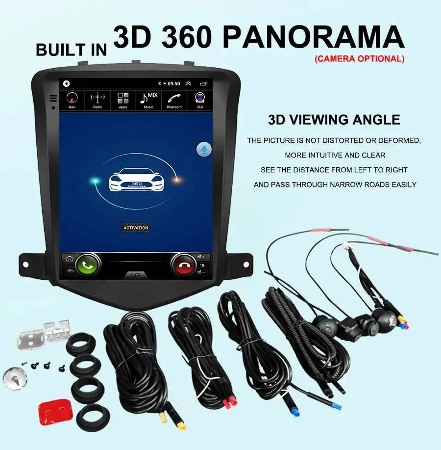 10.4" Android15 Car Radio For Chevrolet Cruze J300 2008 - 2015 Wireless Carplay 2din Multi | AUTOKITSHOP