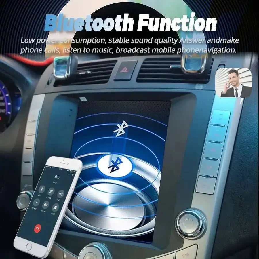 NAVIRIDER Navi Stereo For Byd S6 Automatic Vertical Screen Radio Wireless 9.7INCH CarPlay