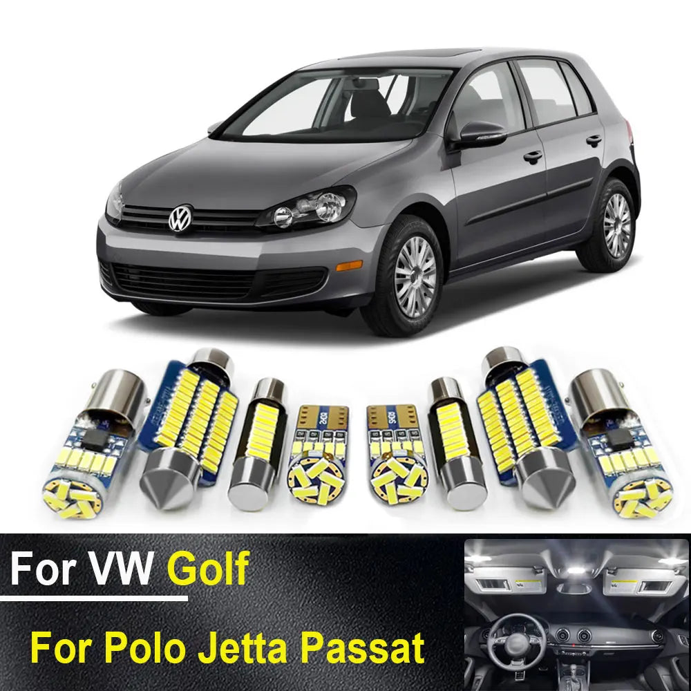 LED Interior Light Kit for VW Volkswagen Golf Jetta 3 4 5 6 7 MK4 MK5 MK6 MK7 Passat B5 B6 B7 CC Polo 6R 6C 9N - Canb...