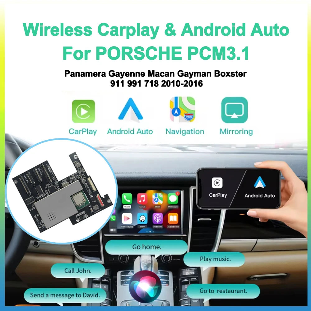 Wireless Carplay Module Android Auto Adapter For PCM3.1 Porsche/Panamera/Cayenne/Macan/Cay