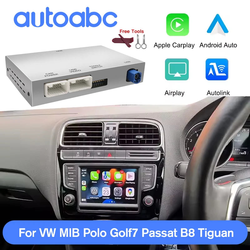 Wireless Carplay Android Car Interface For VW Volkswagen Skoda Octavia A5 Golf 7 Polo Pass