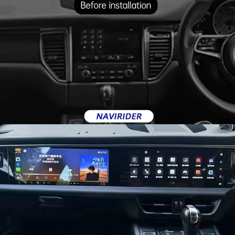 12.3Inch Dual Screen Android 15 Radio For Porsche Macan 2014-2018 Car Multimedia Video Pla | AUTOKITSHOP