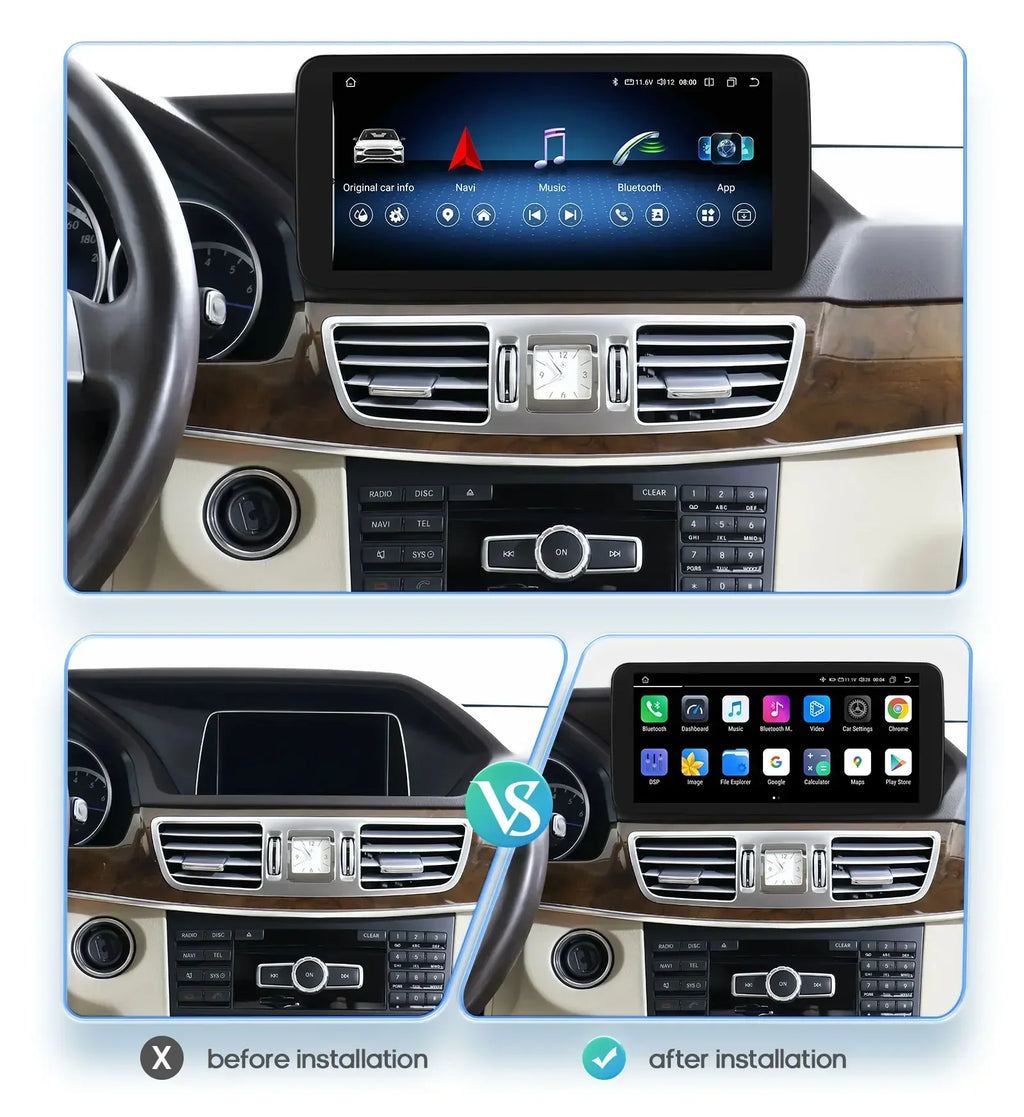 10.25"Android 13 Autoradio 2din Carplay For Mercedes Benz W212 E-Class E200 E230 E260 E300