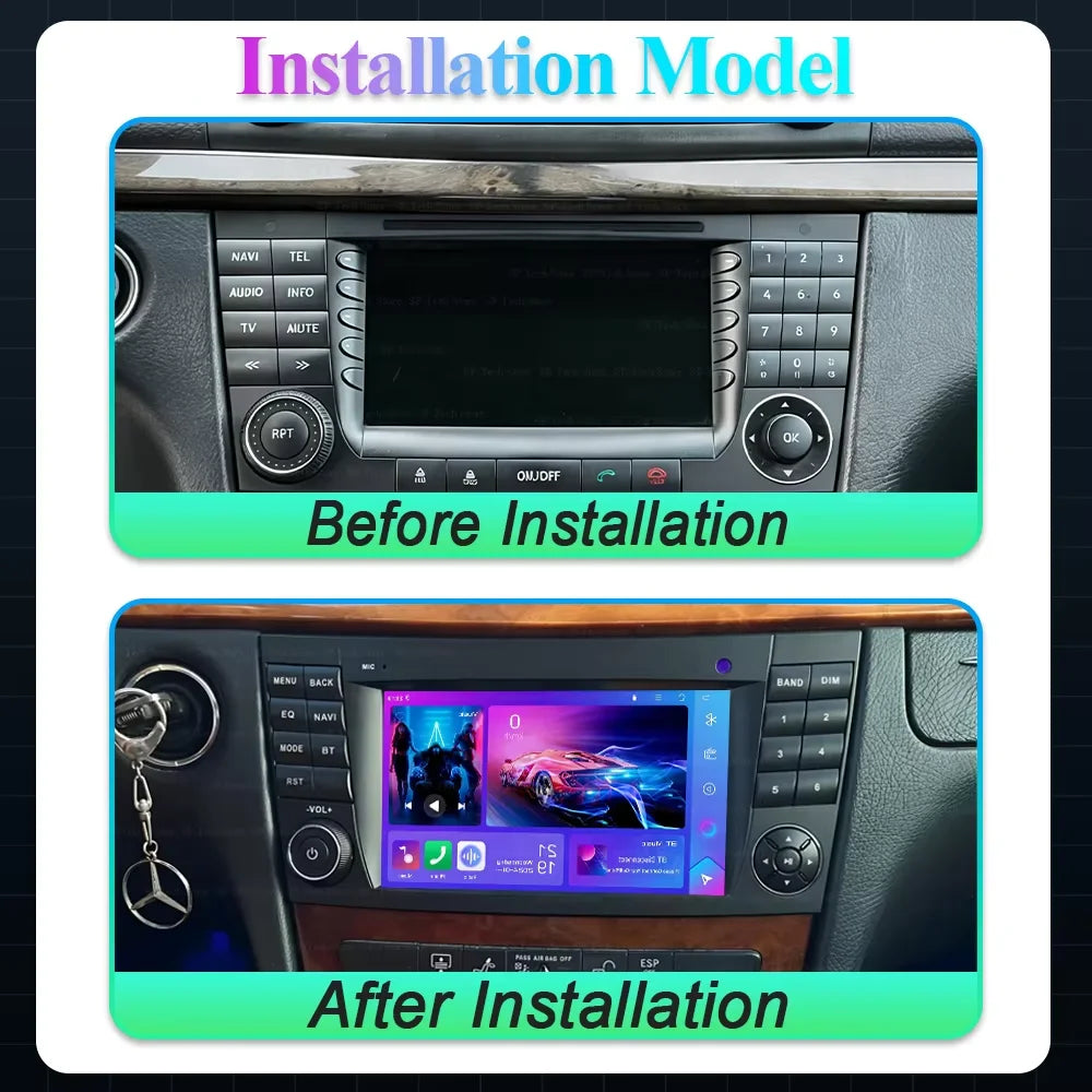 7 Inch Car Radio For Mercedes Benz E-class W211 E200 E220 E300 E350 E240 Android 16 Auto R | AUTOKITSHOP