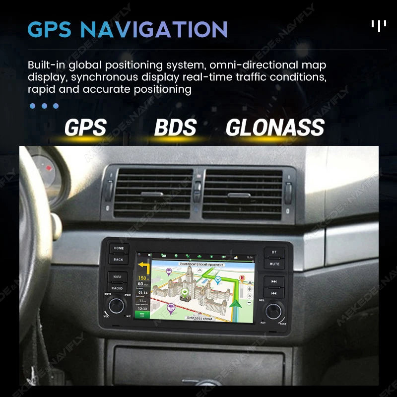 7" Android 15 Car Radio For BMW E46 M3 Rover 75 Coupe 1999-2005 Multimedia Player GPS Inte