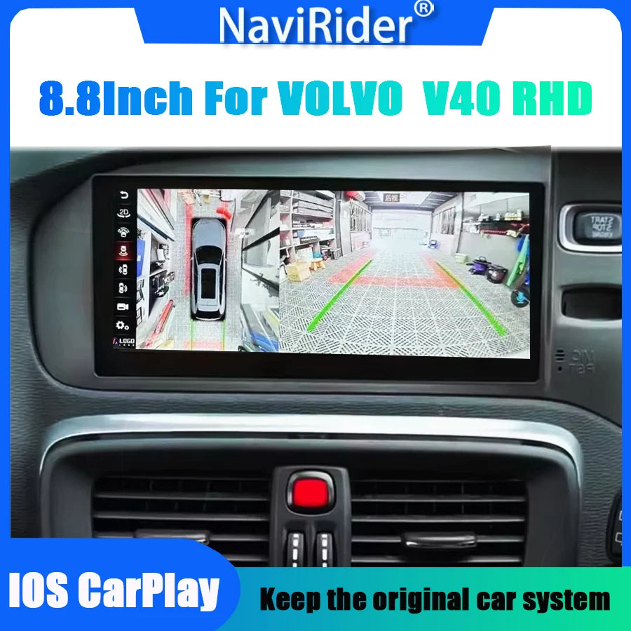 Right Hand Driving 8.8" For VOLVO V40 2011 2018 Qled Screen 256GB Android Car Multimedia V | AUTOKITSHOP