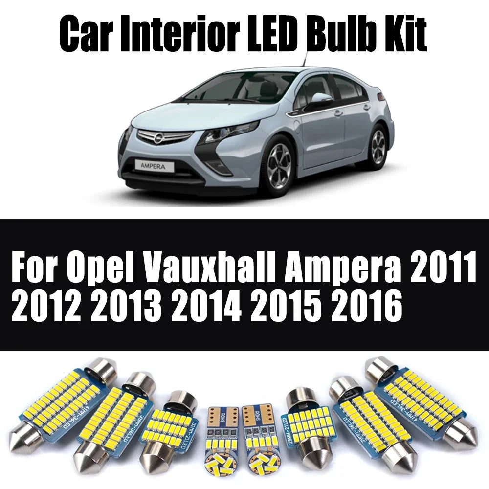 12-Piece LED Interior Light Kit for Opel Vauxhall Ampera - Canbus Error-Free Bulbs | AUTOKITSHOP