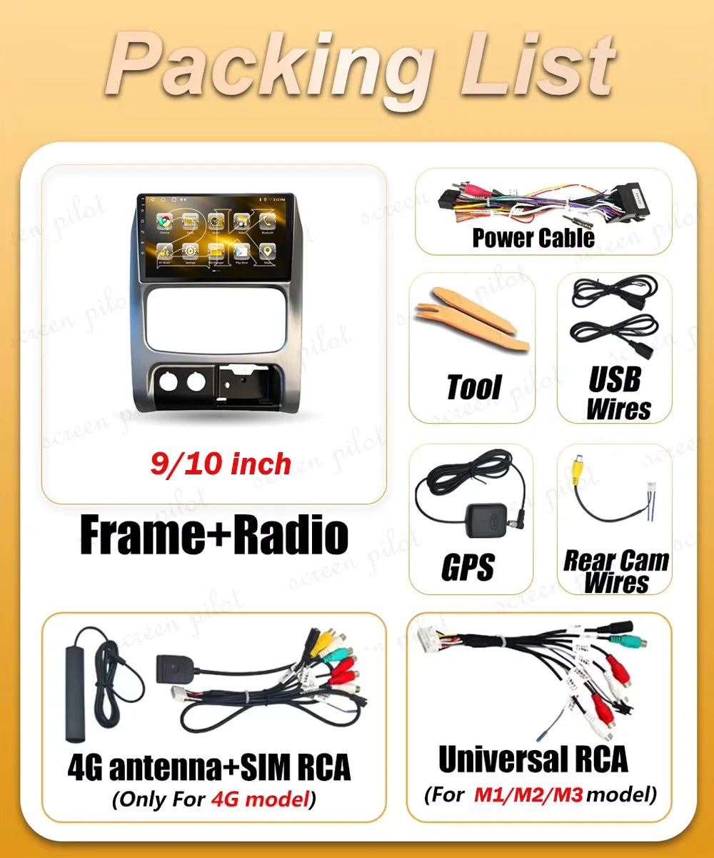 Android 16 For JEEP LIBERTY CHEROKEE 2001 2002 2003 2004 2005 2006 2007 GPS Carplay Car St | AUTOKITSHOP