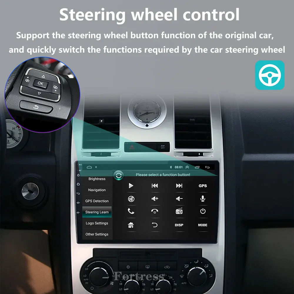 For Chrysler 300C 2004-2011 Car Radio Android 16 Navigation Wireless Bluetooth Carplay 4G