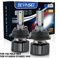 BEVINSEE H7 LED Headlight With Customised Buckle/Adapter, for VW Polo MK5, for SKODA Octav