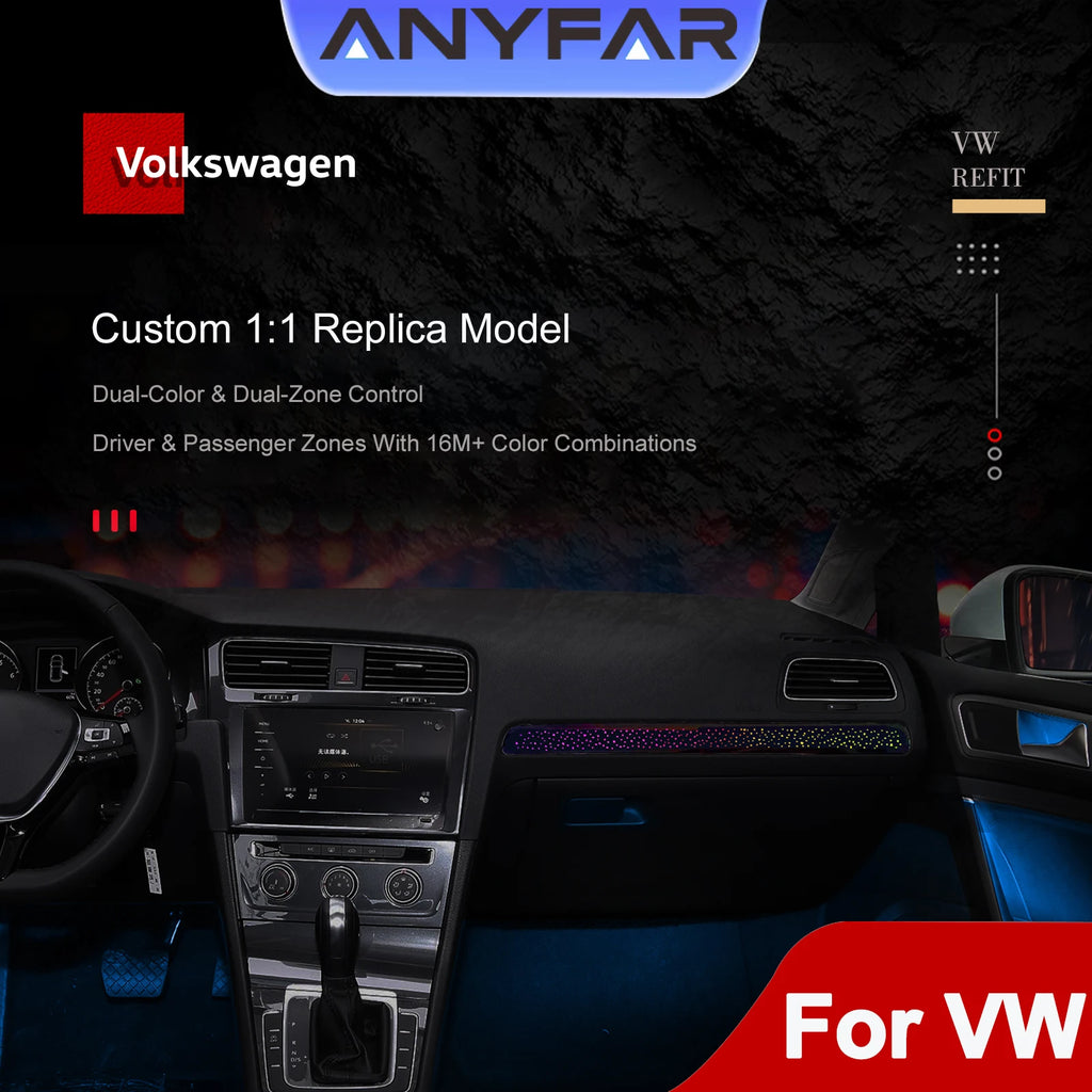 RGB - Ambient Light - for VW MK6 2010-2025 - Car Interior Lighting
