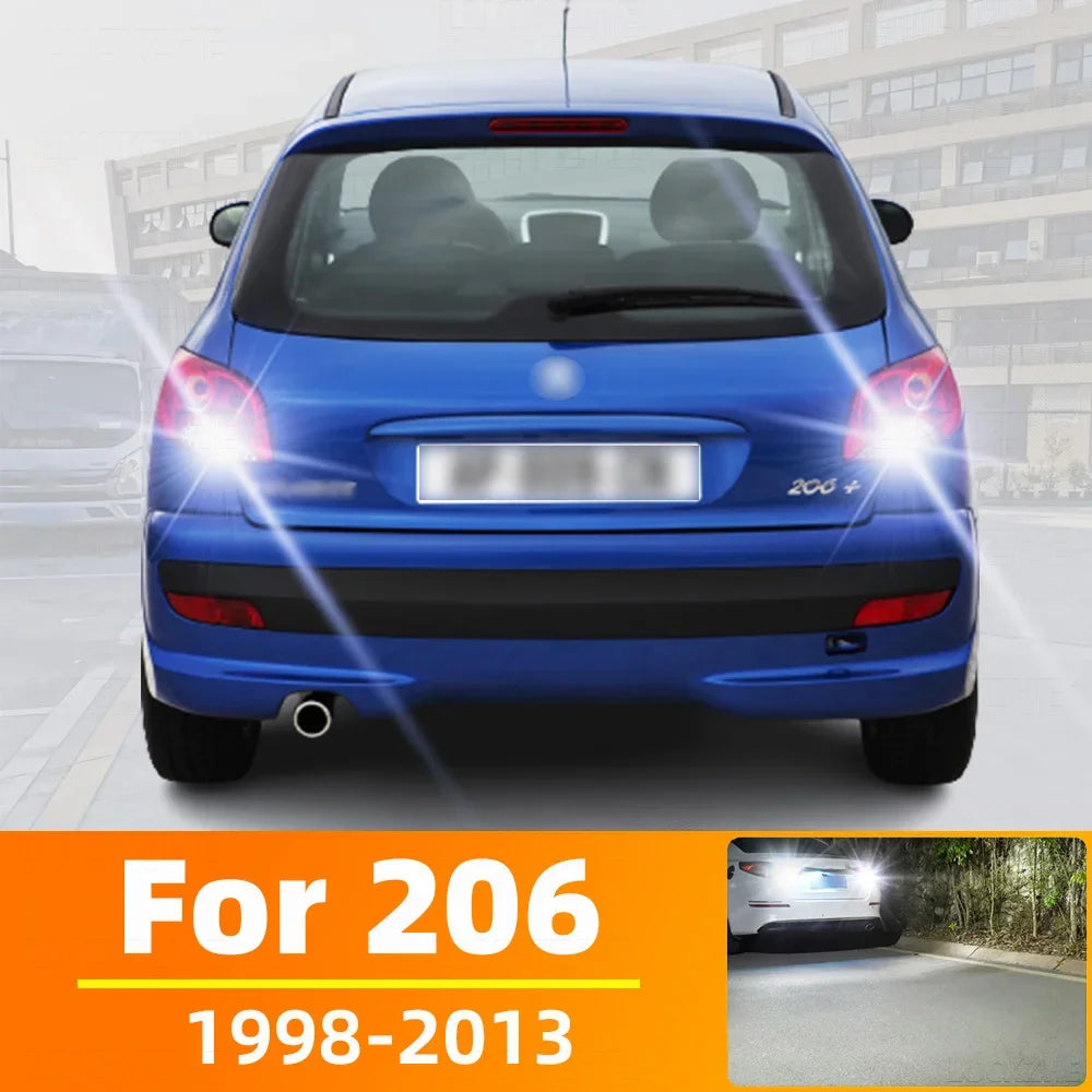 LED Interior Light Kit for Peugeot 206 Accessories 1998-2013 - Canbus Dome Map Door Trunk Bulbs | AUTOKITSHOP