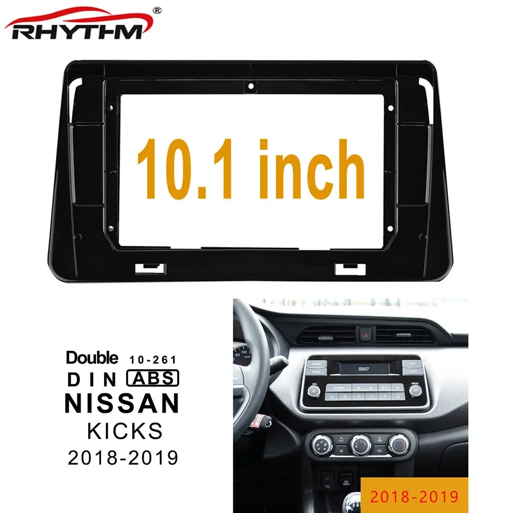10.1 Inch 2din Car Fascia For NISSAN KICKS 2018-2019 Audio Fitting Adaptor In-dash Panel C | AUTOKITSHOP