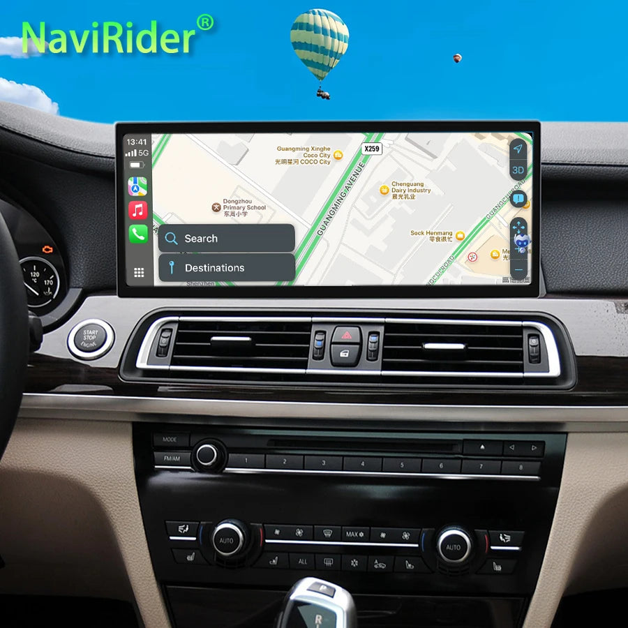 15.8inch For BMW 7 Series F01 F02 2011-2017 Android 15 Video Player Screen Stereo GPS Navi