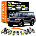 ZITWO 9Pcs LED Interior Dome Map Light Kit For Hyundai Galloper 1990-1998 1999 2 for Hyundai 1990-1998 - Canbus LED Car