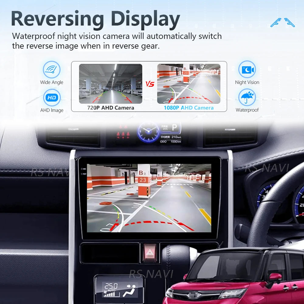 Android 16 Carplay Auto Qualcomm 2K QLED Screen Car Radio Player For Toyota Roomy 1 2016 -