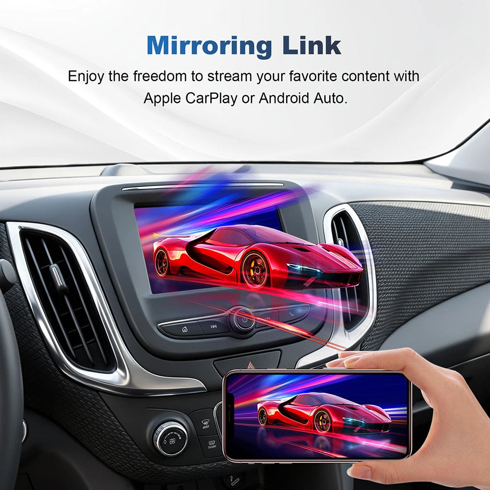 ANYFAR Wireless Carplay Android Auto Module For Chevrolet Silverado Equinox 2014-2018 8 in | AUTOKITSHOP