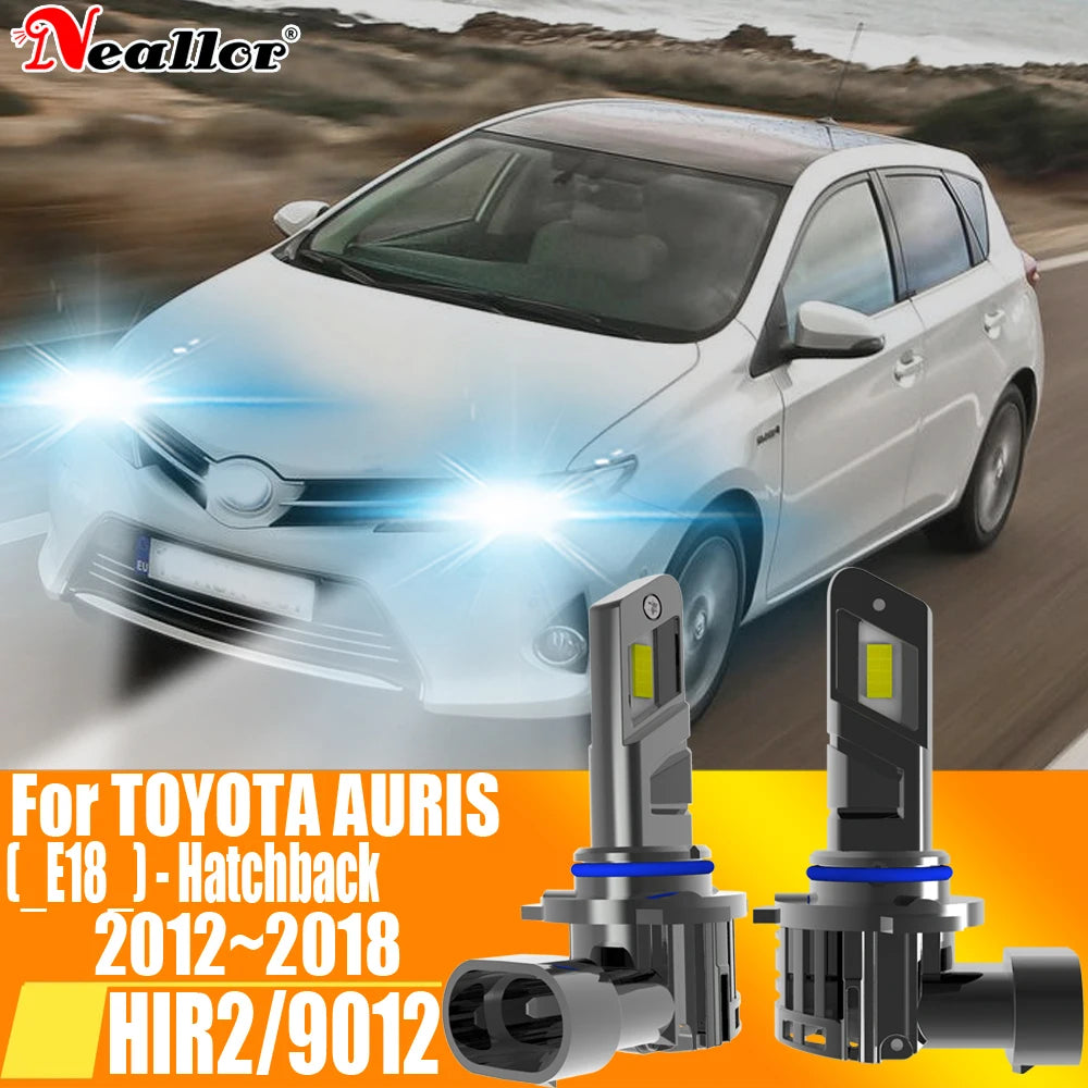 2x HIR2 Led Headlight Canbus No Error 9012 Car Bulb High Power 6000K White Light Diode Lam