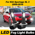 2x 60W 881 LED Fog Lights 20000LM CSP Chips Car Fog Lamps 6000K For KIA Sportage SL 3 2009