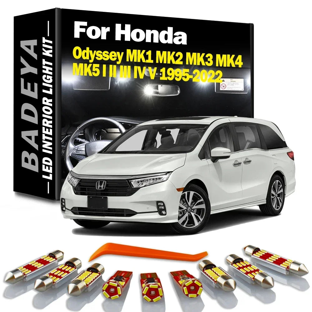 LED Interior Light Kit for Honda Odyssey 1995- 2017 - Canbus Dome Map Door Trunk Bulbs | AUTOKITSHOP