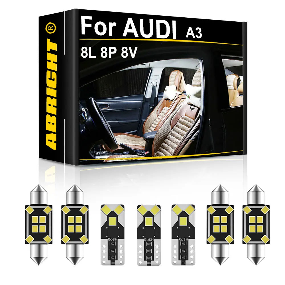 LED Interior Light Kit for AUDI A3 8L 8P 8V - Canbus Error-Free Bulbs | AUTOKITSHOP