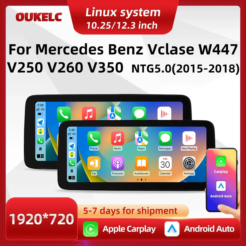LED Interior Light Kit for Mercedes VClass V250 V350 - Canbus Error-Free Interior Bulbs