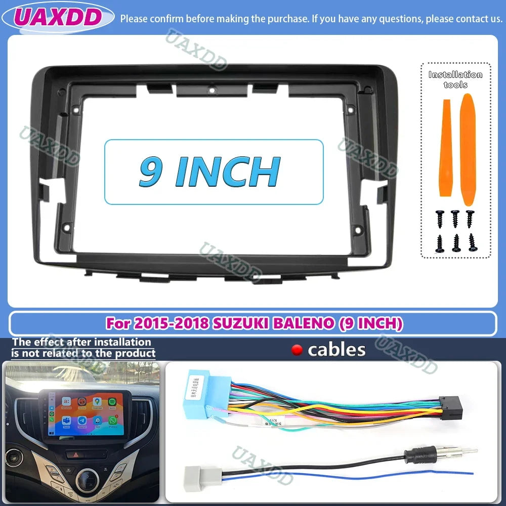 9 Inch For SUZUKI Baleno 2015-2018 Car Radio Stereo GPS MP5 Android Player 2 Din Panel Fas