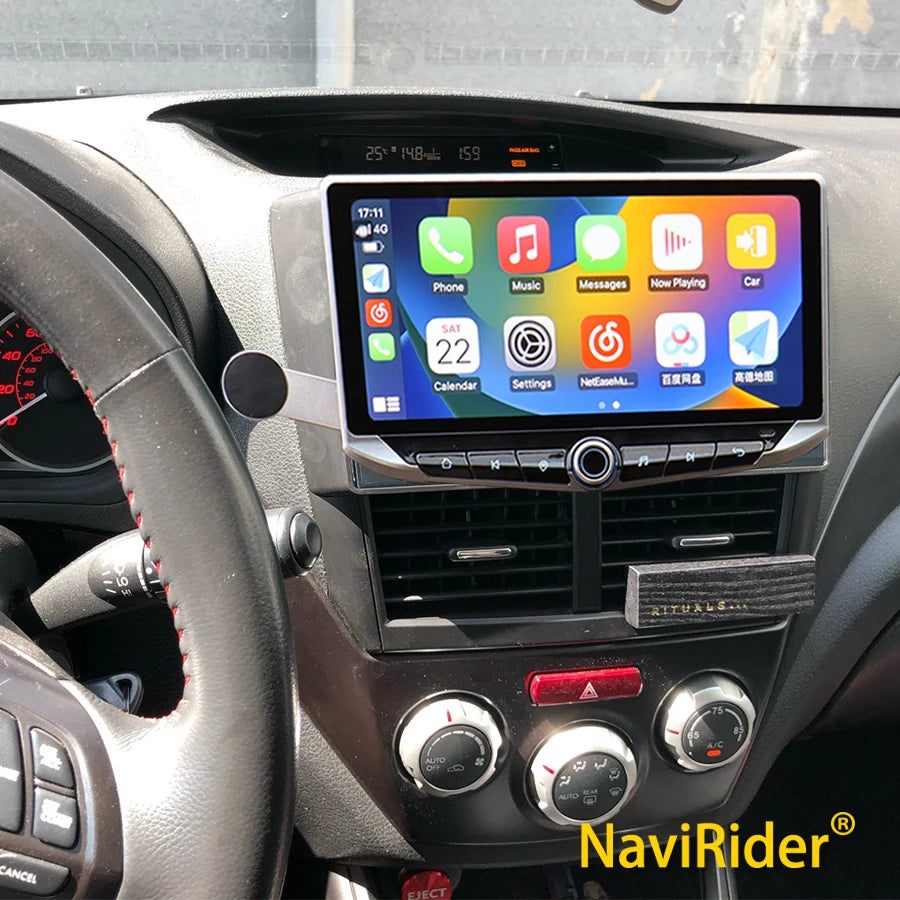 10.88" Qled Screen Android Auto For Subaru WRX 2008 Forester 2014 Navigation Car Radio GPS