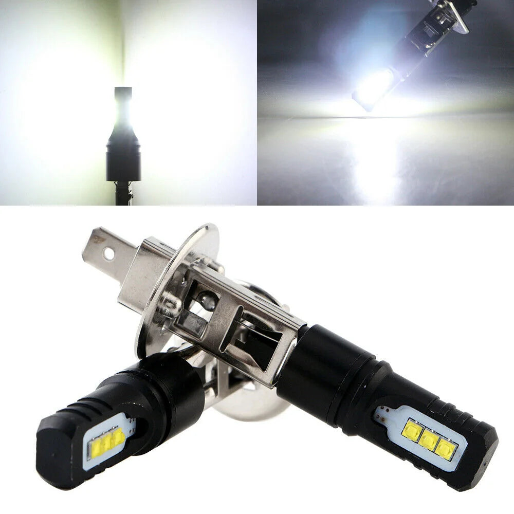 H1 Led 8000LM 2525 Chips Fog Light Super Bright Car DRL LED Headlight Bulb High Beam Drivi
