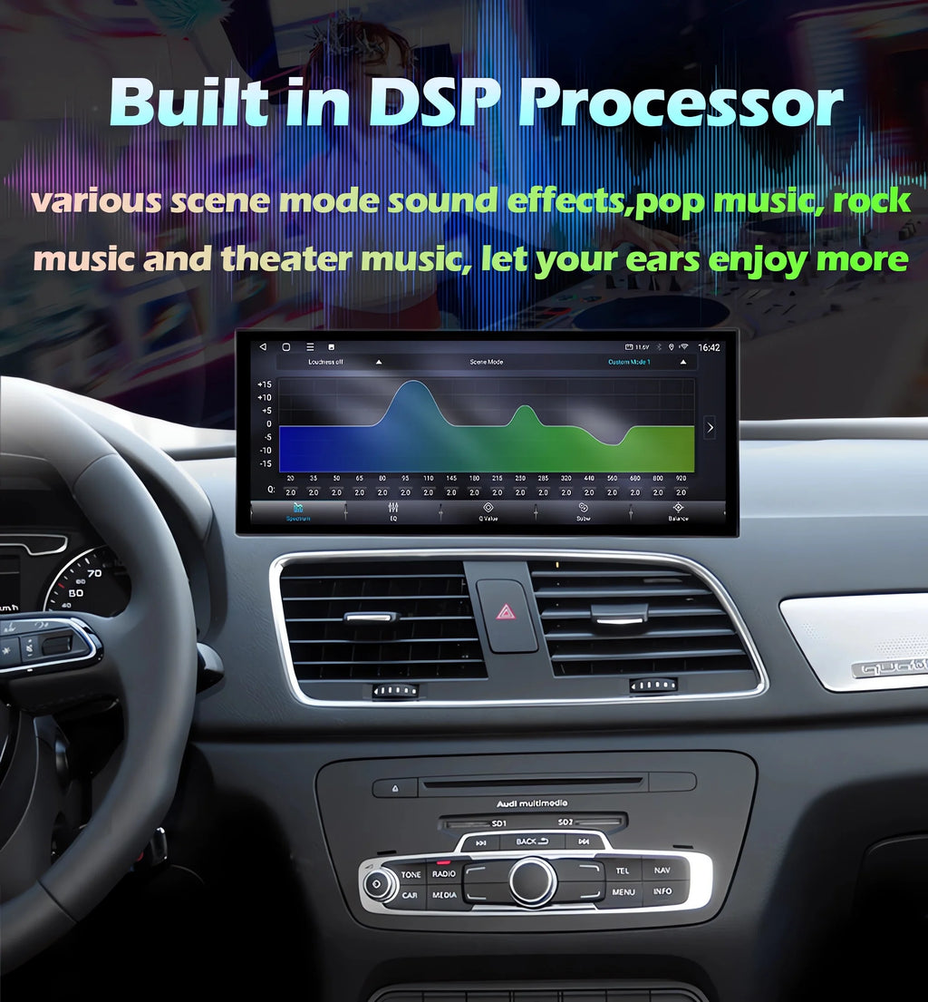 GPS 12.3 Inch Navigation GPS 4G Ultra-thin Right Hand Drive For Audi A6L 2012-2018 Android