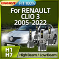 Roadsun 30000LM H1 LED Headlight 6000K H7 Car Light For RENAULT CLIO 3 2005 2006 2007 2008