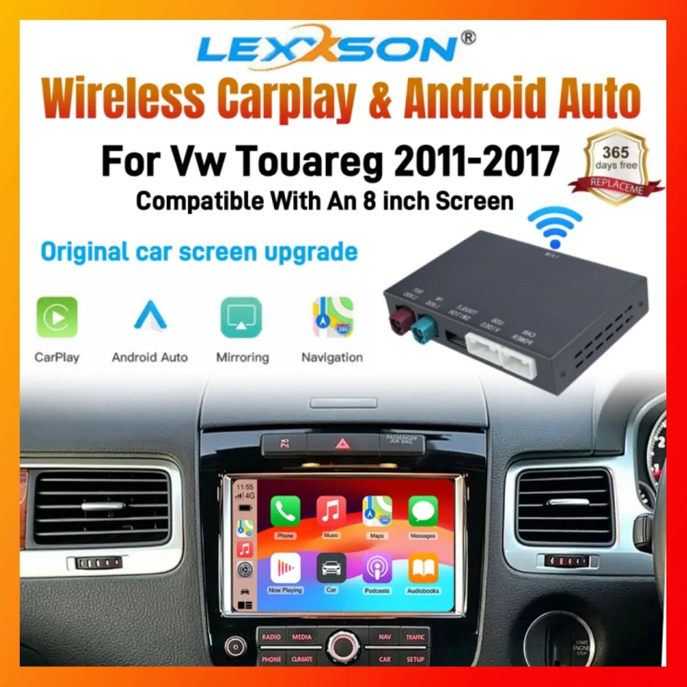 Wireless CarPlay Retrofit Box For Volkswagen Touareg RNS850 2011-2017 8 Inch Android Auto  | AUTOKITSHOP