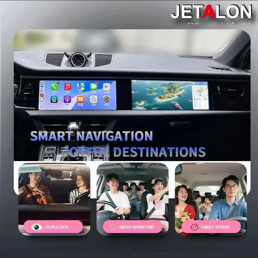 12.3" Dual Screen Car Multimedia Video Player For Porsche Macan 2018-2024 Android15 GPS Na | AUTOKITSHOP