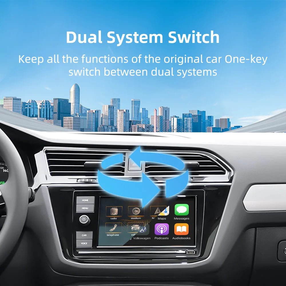 Wireless Carplay Android Auto for Volkswagen GTI Golf7 Tiguan Passat B8 Teramont Polo MIBI | AUTOKITSHOP