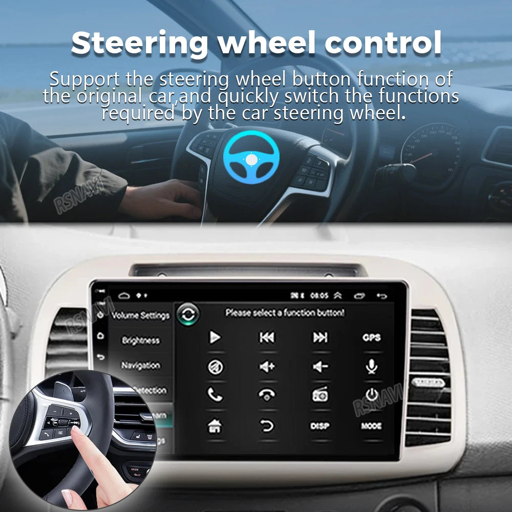 Android 16 Carplay Auto Car Radio For Nissan March Micra K12 2002-2010 Navigation Autoradi
