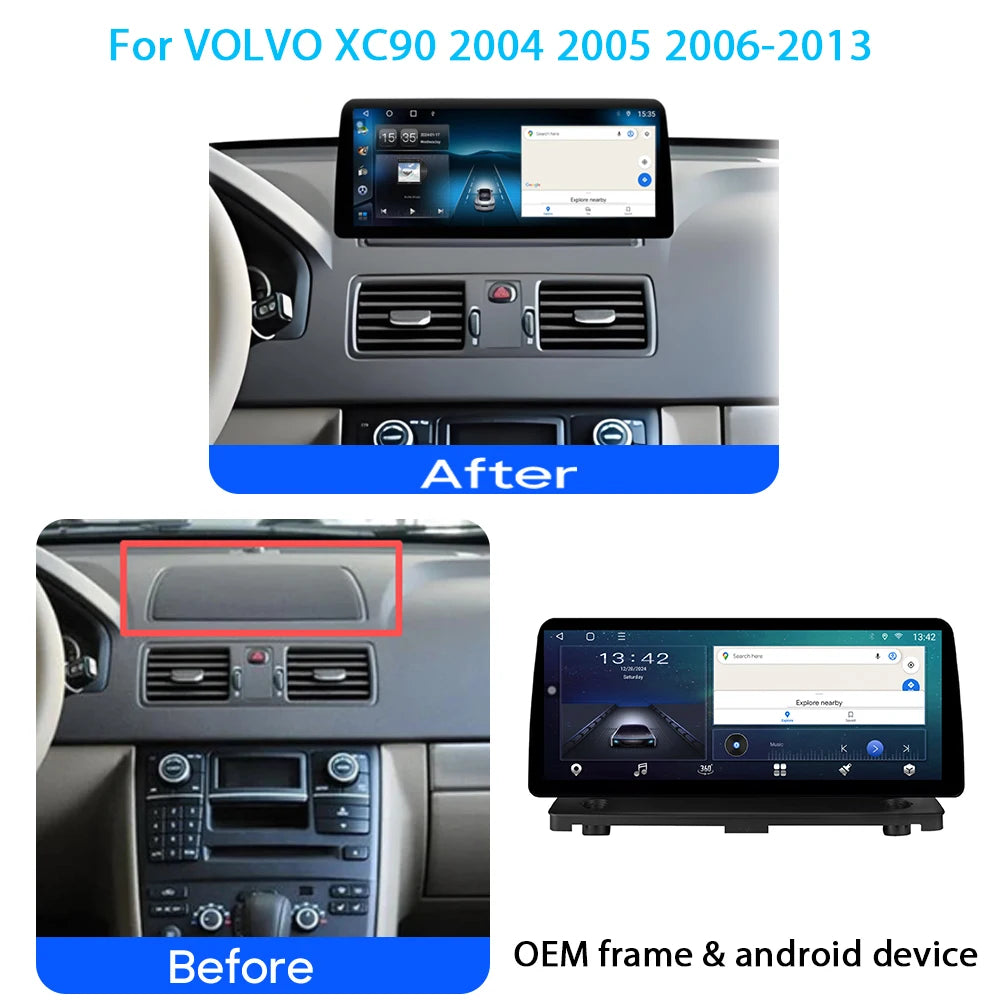 12.3 inch For VOLVO XC90 2004 2005 2006-2013 Android AUTO Carplay Car Radio Multimedia Pla