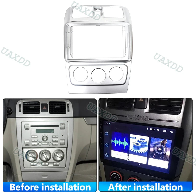 FOR 2011-2012 CHANGAN CX30 9INCH 2Din Car Android frame Kit panel fascia cable video harne