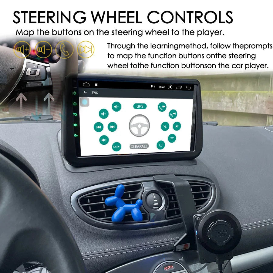 128GB ROM Android 14 Radio 2Din For Renault Clio 3 Clio3 2006 + Navigation GPS Touch Scree