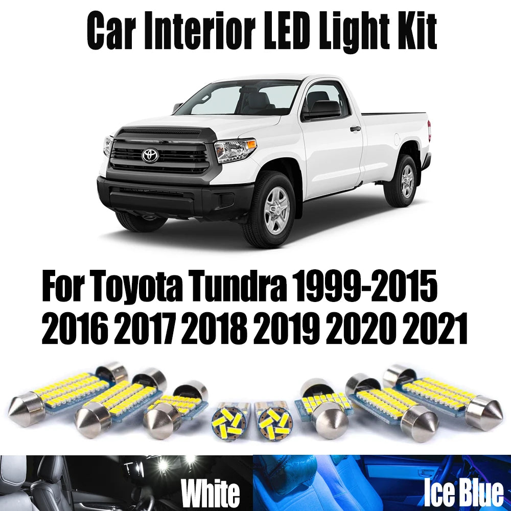 LED Interior Light Kit for Toyota Tundra 1999- 2016 - Canbus Dome Map Door Trunk Bulbs | AUTOKITSHOP