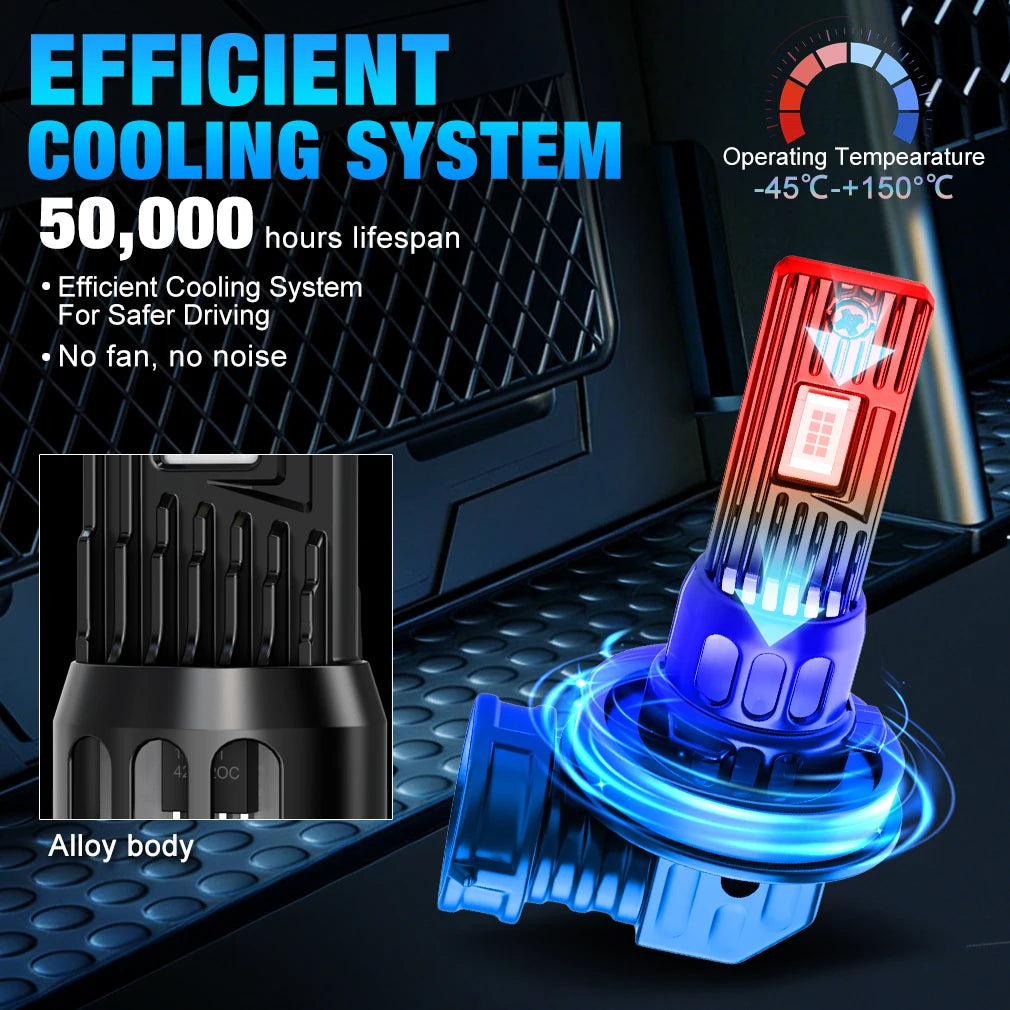 XSTORM H11 9005 LED Headlights Canbus 40000LM 150W Car Lights Bulbs H11 LED Lights for Car