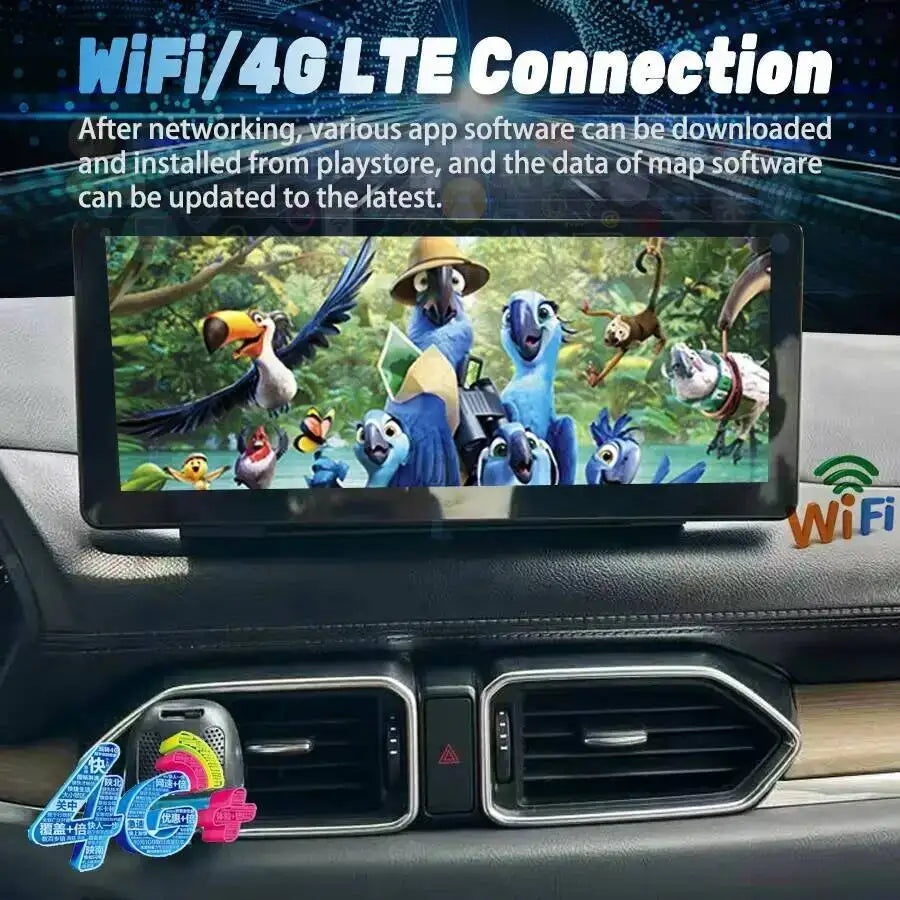 10.25 Inch Android 14 Car Radio Stereo GPS 4G CarPlay Multimedia Video Navigation Player F | AUTOKITSHOP