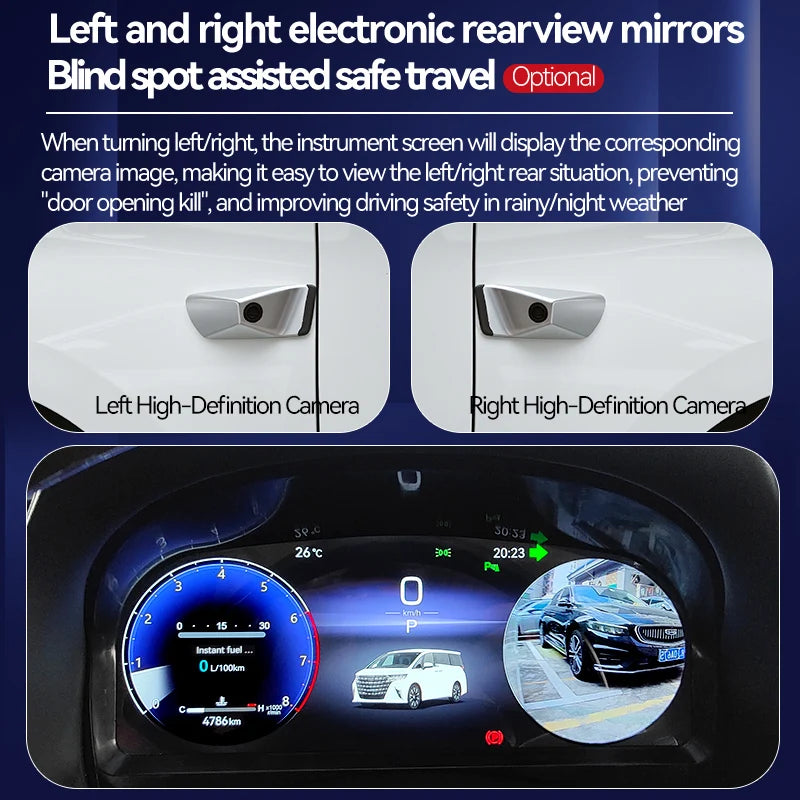 M New Car Digital Cluster Virtual Cockpit For TOYOTA Alphard 30 A30 Vellfire 2015-2022 Das | AUTOKITSHOP