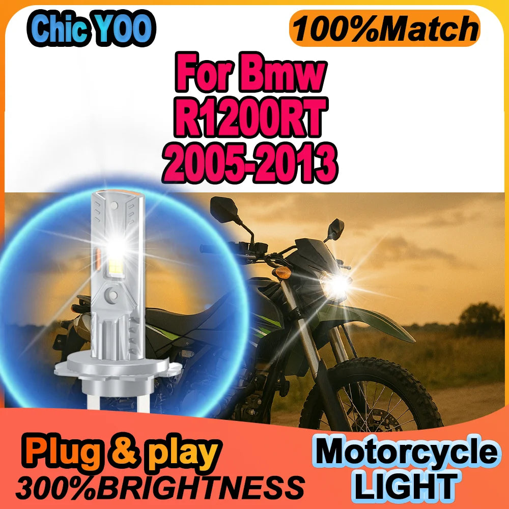 H7 LED Moto Canbus Headlight 12000LM Plug And Play Moto Front Lamp High Power 12V For Bmw