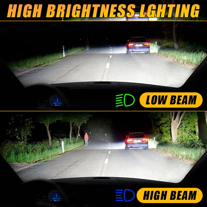 1000W Mini H7 H4 LED Headlight Bulb Wireless 8035 CSP for Car Headlamp Auto Diode Lamps H7