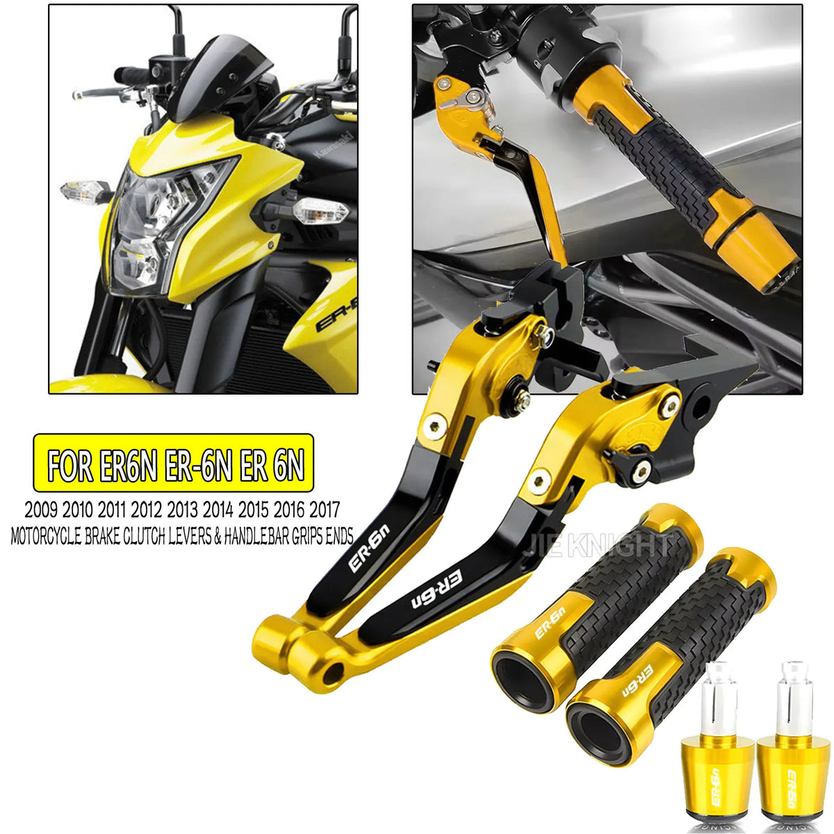 For ER6N ER-6N ER 6N 2009 2010 2011 2012 2013 2014 2015 2016 2017 Motorcycle Brake Clutch Levers - Automotive LED Light