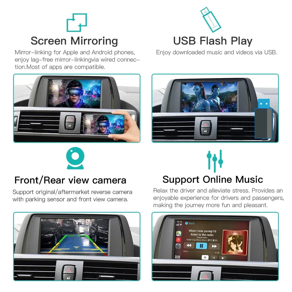 Wireless CarPlay Android Auto For BMW NBT 1 2 3 4 5 7 Series F20 F21 F23 F30 F31 F34 F35 F